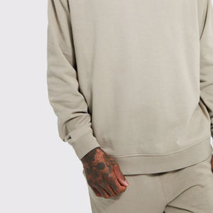 Sweat-shirt d'hiver respirant en molleton 400g de qualité pour homme, col rond personnalisé, en coton épais, coupe classique, vierge, vente en gros - Product Image 5