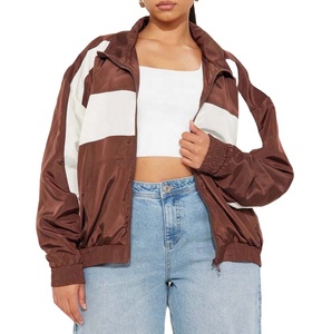 Nueva chaqueta cortavientos de moda para mujer, cuello con capucha de Color sólido, ropa de calle cómoda de alta calidad, ropa de verano de talla grande - Product Image 3