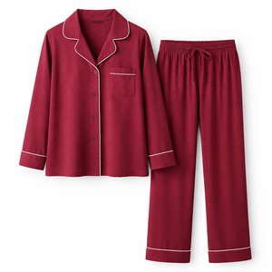 Ensemble de pyjama en coton personnalisé pour femmes - Vente directe d'usine, fournisseur en gros d'ensembles de pyjama OEM - Product Image 1