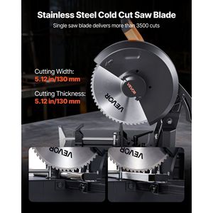 Troncatrice per Metallo con Lama da 14 Pollici in Acciaio Inox, Potente Motore Brushless da 3500 W, Velocità Regolabile 750-1200 Giri/min - Product Image 4