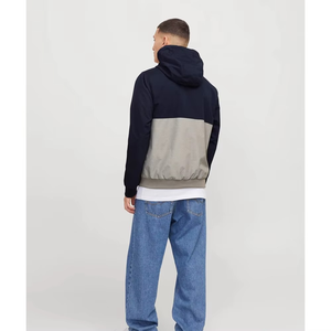 Unisex Hooded Color Blocking Windbreaker <b>Jacket</b> Lightweight Thin Windproof Casual <b>Pullover</b> Front Summer Wear - Product Image 6