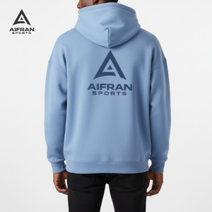 Sudadera con Capucha AIFRAN Personalizada con Logotipo 3D para Hombre, Estilo Urbano, Oversize, Felpa de Alta Densidad, Unisex, Ropa Deportiva de Lujo para Gimnasio - Product Image 2