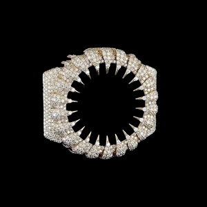Lunette de montre de luxe à diamants cloutés, personnalisée, entièrement sertie de diamants, cadre de remplacement, accessoire de joaillerie haut de gamme, édition design pour mise à niveau de montre - Product Image 2