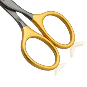 Ciseaux à cuticules en acier inoxydable à faible MOQ, avec manche doré et étui en cuir PU, portables, pour manucure et coupe-ongles, OEM – Vente chaude - Product Image 4
