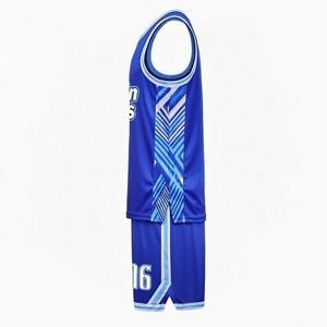 Uniforme de Baloncesto Corto de Malla de Poliéster 100% Transpirable, Anti-UV y Antibacteriano con Logotipo Personalizado para sus Jugadores - Product Image 3