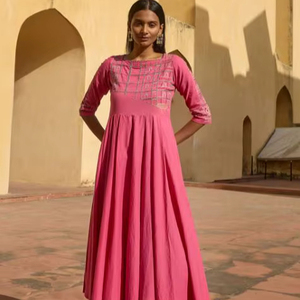 Vestidos Largos Casuales Elegantes de Corte Recto y Holgado, el Mejor Diseño, Vestido Largo para Mujer, Nueva Llegada, Sexy, Cuello Redondo, Estilo Polinesio, Manga 3/4 - Product Image 1