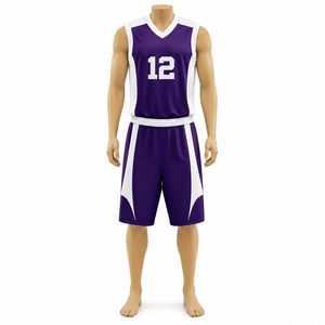 Nouvelle conception, uniforme de basket-ball 100% polyester sans manches, prix de gros, vente chaude, uniforme de basket-ball pour hommes - Product Image 4