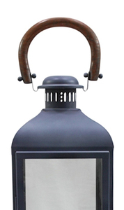 โคมไฟตกแต่งด้วยแก้วและสแตนเลส ด้ามจับไม้ดีไซน์อเมริกัน สำหรับตกแต่งบ้าน - Product Image 4