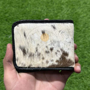 Portefeuille en cuir de vachette premium, fin, fait main, avec pochette à cartes, finition artisanale de qualité supérieure - Product Image 1