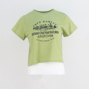 T-shirt court imprimé de qualité supérieure pour femme, coupe régulière, personnalisable, style streetwear - Product Image 3
