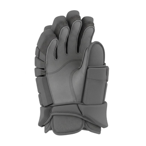 Ice Hockey Gloves Full Finger Breathable PU Material <b>Hook</b> and Loop Closure Custom Logo Unisex Sports Protection Gray - Product Image 5