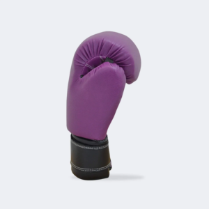 Gants de boxe en PU violet et noir avec fermeture auto-agrippante pour l'entraînement - Product Image 5