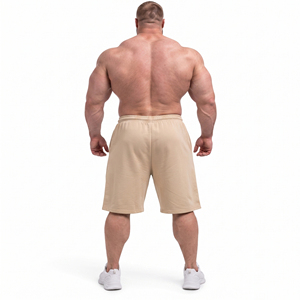Plus Size Men’s Fleece Shorts Wholesale Gym Fitness Shorts Knee Length Cotton Polyester Workout Shorts Men Printed Jogger Shorts - Product Image 2