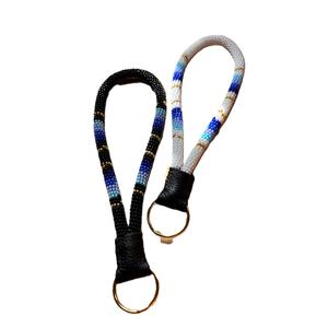 Collier lanière perlé style perles de rocaille pour clés et carte d'identité, fait main, en perles de rocaille, lanière perlée, sangle de cou tendance - Product Image 2