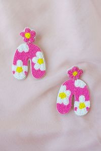 Pendientes de Aro con Cuentas de Fuego Bordadas de Alta Calidad, Elegantes para Bodas, Fiestas, Eventos Festivos, Regalos, Joyería de Moda - Product Image 5