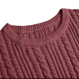 Pull-over anti-boulochage 100 % coton du fabricant pakistanais, motif gaufré vintage sur le devant, respirant, essentiel pour l'hiver, mélange de coton - Product Image 4