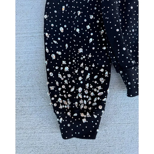 Sweat à capuche surdimensionné en strass de qualité supérieure pour l'hiver, logo personnalisé, 100 % coton, respirant, confortable, streetwear - Product Image 4