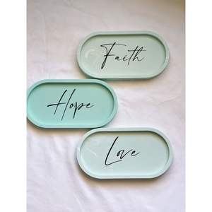 Bandejas Decorativas de Resina Ovaladas y Redondas de Diseño para Interiores de Hogares de Lujo - Product Image 2