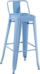 Silla de Barra Industrial de Metal con Reposabrazos Fijos, Diseño Moderno para Hogar, Bar y Mobiliario Comercial - Product Image 3
