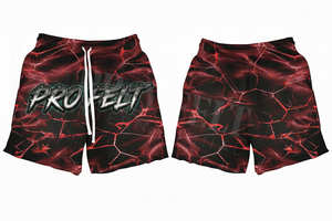 Pantalones Cortos Deportivos de Malla para Entrenamiento, Diseño Personalizado, Totalmente Estampados, Vintage, 100% Algodón, Unisex, Marca Privada OEM - Product Image 4