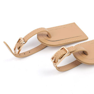 Premium Genuine Leather Luggage Tag for Travel Real Leather <b>Suitcase</b> Tags for Promotions Souvenir Can Custom Logo Business Gifts - Product Image 6