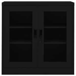 ตู้เก็บเอกสารเหล็กสีดำ ปรับระดับความสูงได้ พร้อมชั้นวางเอกสาร - Product Image 2