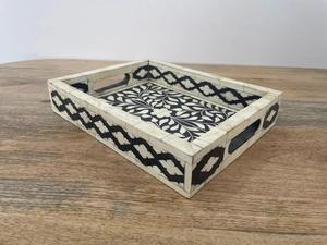 Plateau Feng Shui de Luxe Fait Main Écologique avec Incrustations en Os – Design Décoratif Élégant, Qualité Supérieure pour la Maison et la Cuisine (Idéal pour Servir) - Product Image 4