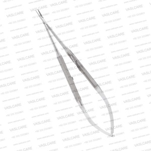 ที่จับเข็ม Castroviejo Onyx ขนาด 6 นิ้ว (15 ซม.) ด้ามจับกลม ปลายโค้ง/ปลายตรง ทำจากทังสเตนคาร์ไบด์ สำหรับการผ่าตัดขนาดเล็ก โดย Vaslcare - Product Image 2