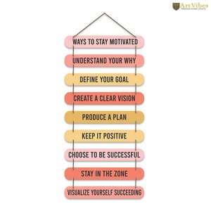 Moderna Decoración de Pared con Frase Motivacional en Madera MDF para Oficina - Product Image 4