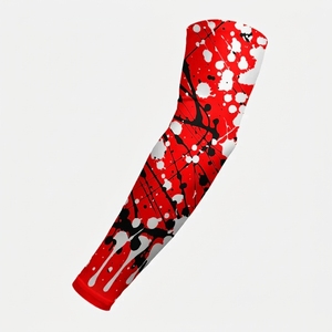 Manchons de bras sportifs personnalisés en polyester imprimé numériquement pour hommes et femmes, longueur intégrale, pour baseball, basketball, golf, course à pied, toutes couleurs - Product Image 4