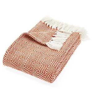 Manta de Jacquard Geométrica Tejida 100% Algodón |   Manta Decorativa Boho para Sofá con Flecos |   Transpirable y Ecológico para Todas las Estaciones - Product Image 4