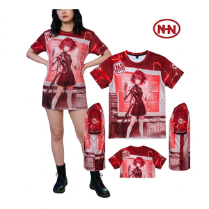 Wholesale High Quality Breathable Eco-Friendly Heavy Weight Plain Oversized <b>Tshirt</b> <b>Yarn</b> Dyed Sublimation Custom Women T-Shirt - Product Image 1