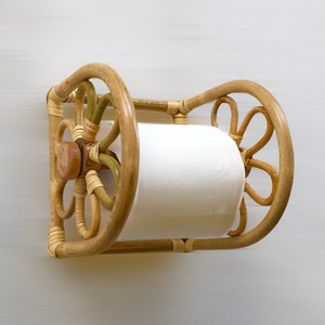 Wall Mount Rattan Toilet Paper <b>Holder</b> Bathroom Toilet Restroom Decor Tissue <b>Towel</b> Hanging Rail Rack - Product Image 3