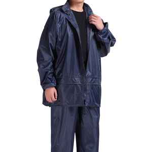 Traje Impermeable con Capucha para Adultos, Verde, Informal, para Campamento al Aire Libre, Ropa Impermeable, Conjunto Impermeable Individual - Product Image 3