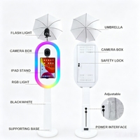 Machine Photobooth DSLR avec Imprimante et Flight Case – Kiosque Photo Portable pour Location de Mariages, Salons Professionnels et Événements
