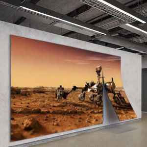 Écran LED flexible GQY P2.9 en promotion, facile à ranger, pour cinéma maison, installation rapide, écran publicitaire enroulable pour centre commercial - Product Image 2