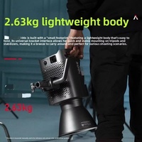 Untuk Amonra 300c Full Color 300W Lampu Sorot Cahaya Lembut Kontrol Aplikasi untuk Pencahayaan Fotografi Siaran Langsung Video