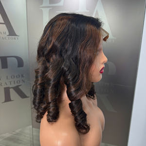 Venta al por mayor 100% vietnamita Finger Curl humano peluca Super calidad luz doble dibujado Tejiendo la extensión del pelo - Product Image 2