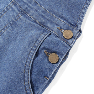 จั๊มสูทเดนิมดีไซน์สบายๆ สั่งทำขายส่ง ปี 2026 ราคาดีที่สุด จั๊มสูทเดนิมสีพื้นแฟชั่นสำหรับสาวๆ - Product Image 4