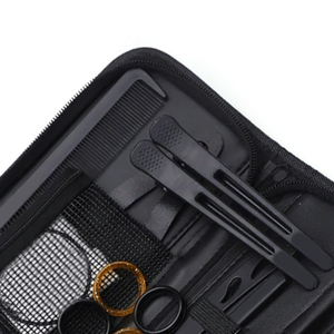Kit de Peluquería Profesional al por Mayor con Peine y Pinza, Cuchilla de Color Negro de la Mejor Calidad, Kit de Peluquería - Product Image 3