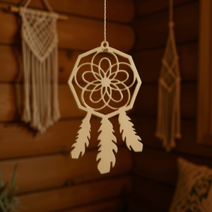 Ilan Dreamcatcher 11x6cm Decorazione da appendere in legno Set da 3 pezzi - Product Image 3