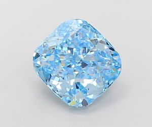 Diamante Cultivado en Laboratorio con Certificación IGI, Corte Cuadrado Cojín de 3.02 CT, Color Azul Intenso Fantasía, Claridad VS2, CVD ROYAL GEMS para Joyería - Product Image 1