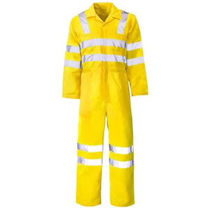 OEM Unisex Hi Vis Safety Workwear Uniforms Long Sleeve Breathable Polyester Level a Protection for <b>Fire</b> Protection Low Price - Product Image 5