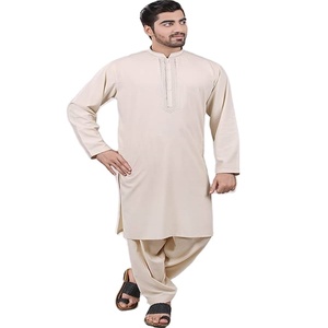 2025 hombres Shalwar Kameez transpirable de alta calidad 100% algodón Casual de talla grande ropa islámica - Product Image 1
