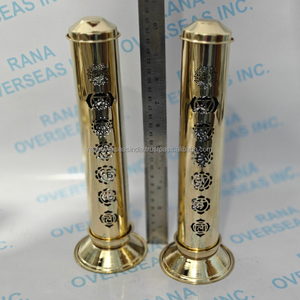 Handmade Brass Incense <b>Stick</b> Tower Burner Chakra Design Metal Holder for Meditation Home Temple Aromatherapy Decor - Product Image 6