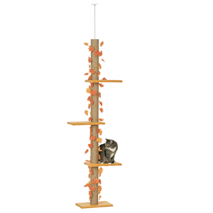 Tiragraffi per Gatti Regolabile da 80 a 95 Pollici, con Design Solido in Lana e Silicone dal Pavimento al Soffitto - Product Image 1