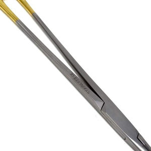 Meilleur porte-aiguille OBG/GYN en carbure de tungstène, instrument manuel de précision pour suture chirurgicale en acier inoxydable avec anneau doré - Product Image 5