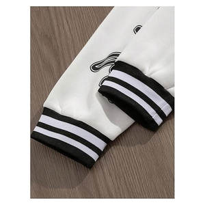 Chaqueta Varsity para hombre, con bloques de color, estampado gráfico de letras, manga larga, informal, estilo béisbol, estilo universitario retro, con botones, estilo urbano - Product Image 6