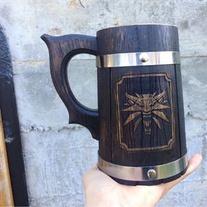 Tasse en céramique en bois faite à la main pour le thé, le café et les boissons - Product Image 1