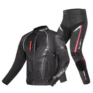 Traje de Motociclismo Transpirable, Chaqueta de Manga Larga y Pantalones, Ropa Protectora de Malla para Carreras, Verano, Adulto, Unisex - Product Image 5
